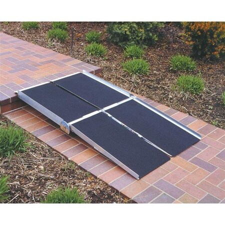 Prairie View Industries Prairie View Industries 7-ft x 30-in Portable Multifold Wheelchair Ramp 800 lb. Weight Capacity Maximum 14-in Rise WCR730